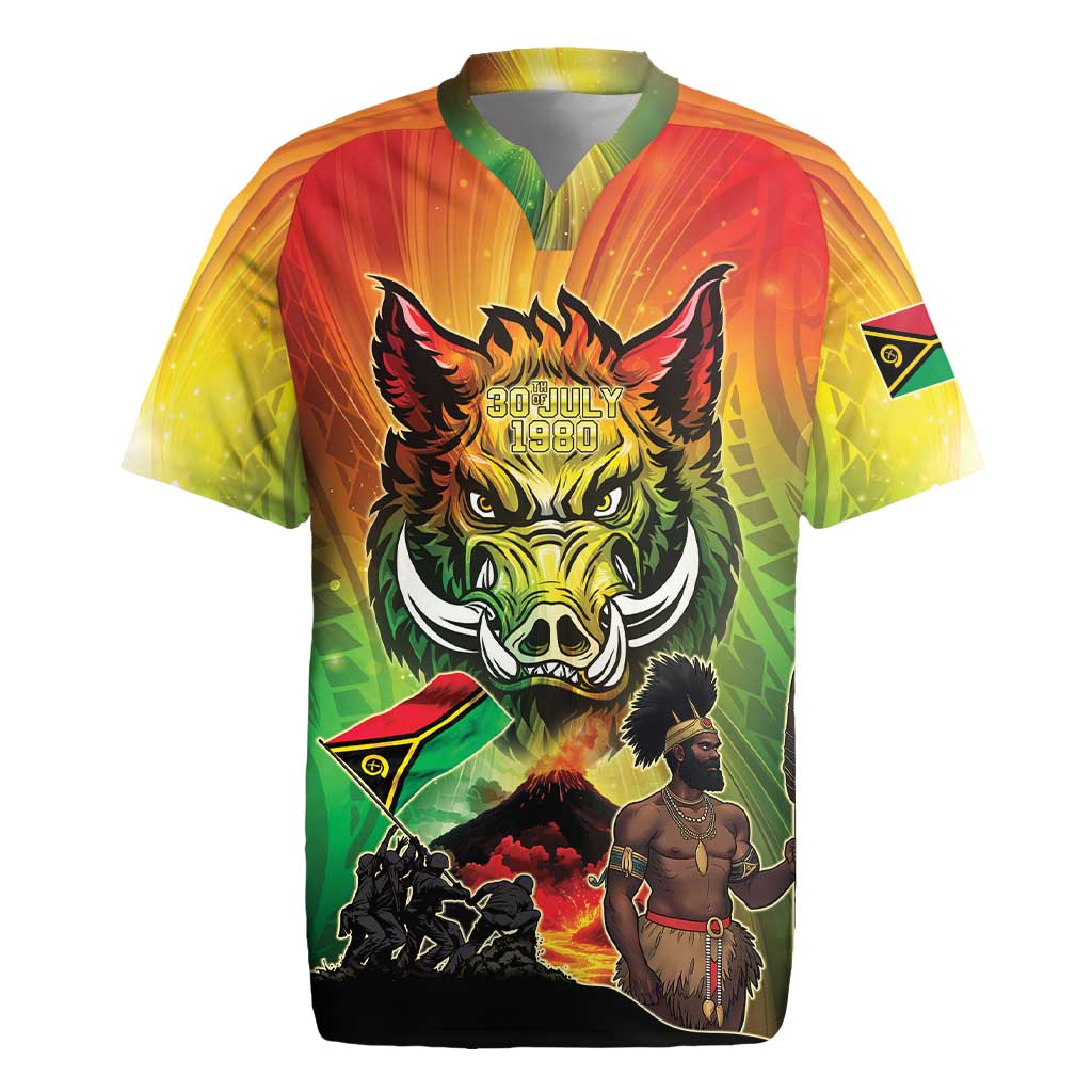 Vanuatu July 30th 1980 Rugby Jersey Happy Independence Day - Polynesian Pride