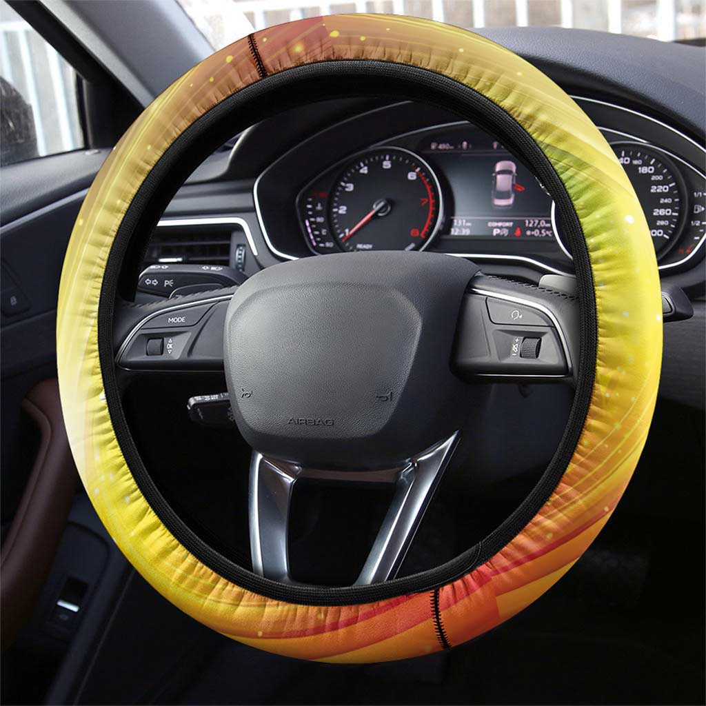 Vanuatu July 30th 1980 Steering Wheel Cover Happy Independence Day - Polynesian Pride