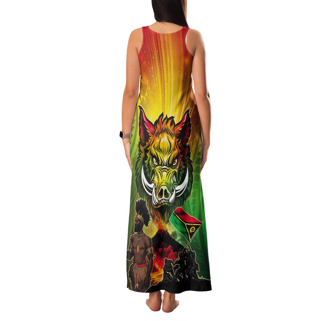 Vanuatu July 30th 1980 Tank Maxi Dress Happy Independence Day - Polynesian Pride