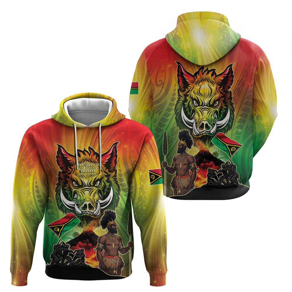 Vanuatu July 30th 1980 Zip Hoodie Happy Independence Day - Polynesian Pride