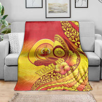 Vanuatu 45 Yia Indipendens Anivesari Blanket Tamtam Drum With Boar Tusk - Polynesian Pride