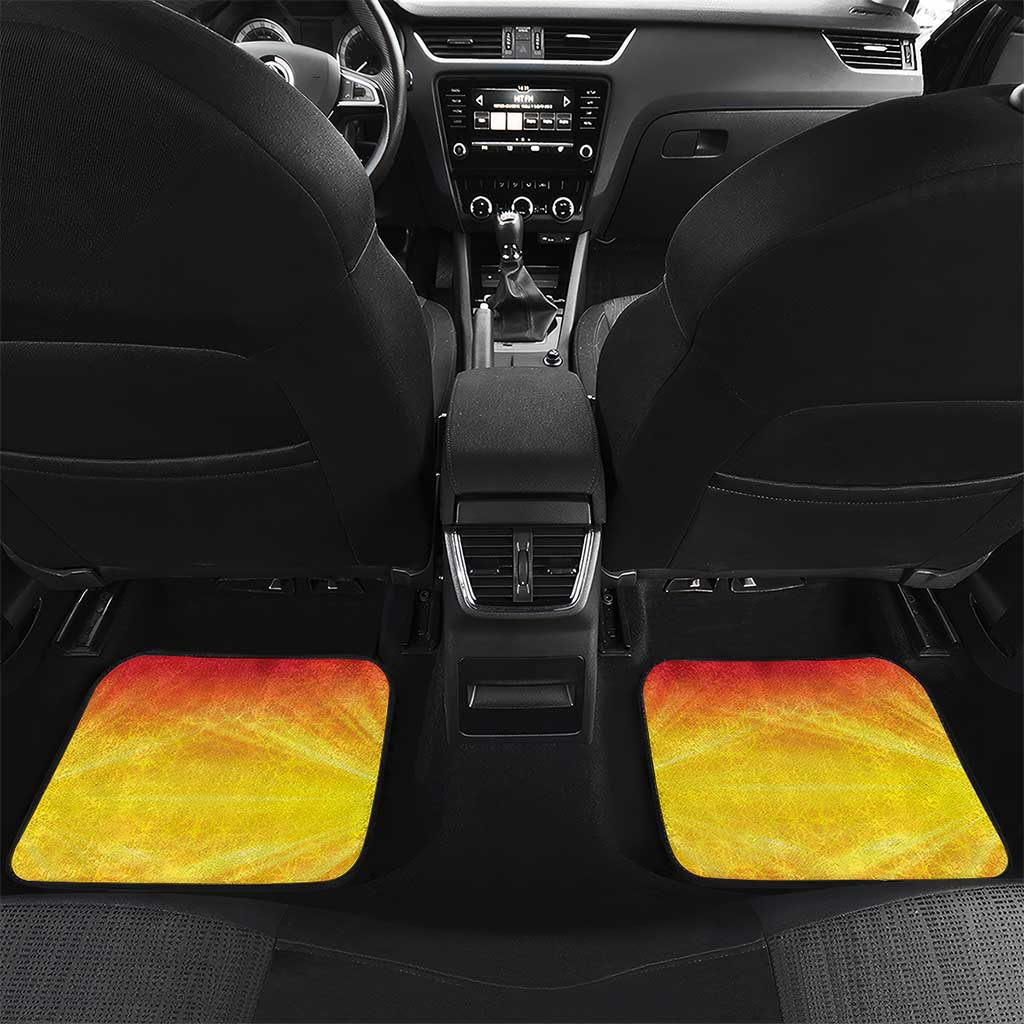 Vanuatu 45 Yia Indipendens Anivesari Car Mats Tamtam Drum With Boar Tusk - Polynesian Pride