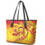 Vanuatu 45 Yia Indipendens Anivesari Leather Tote Bag Tamtam Drum With Boar Tusk - Polynesian Pride
