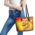 Vanuatu 45 Yia Indipendens Anivesari Leather Tote Bag Tamtam Drum With Boar Tusk - Polynesian Pride