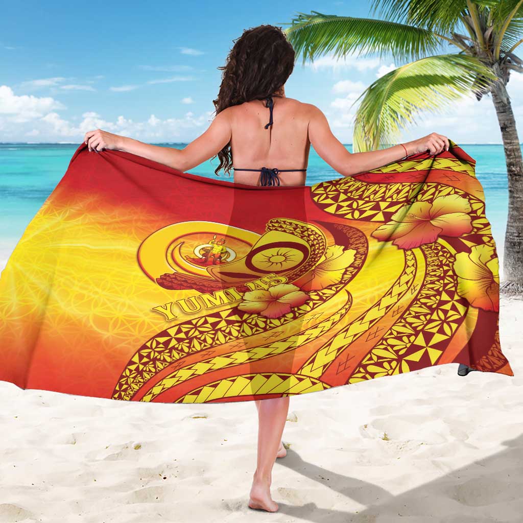 Vanuatu 45 Yia Indipendens Anivesari Sarong Tamtam Drum With Boar Tusk - Polynesian Pride