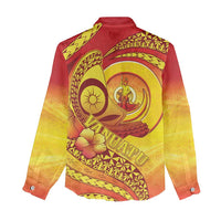 Vanuatu 45 Yia Indipendens Anivesari Women Casual Shirt Tamtam Drum With Boar Tusk - Polynesian Pride