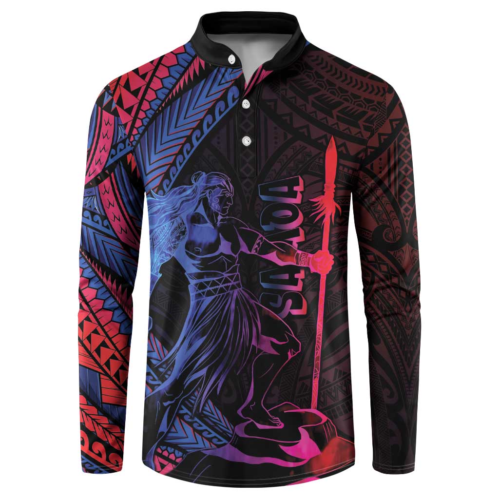 Samoan Pride Button Sweatshirt The Tui Manua - Polynesian Pride