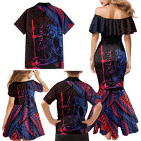 Samoan Pride Family Matching Mermaid Dress and Hawaiian Shirt The Tui Manua - Polynesian Pride