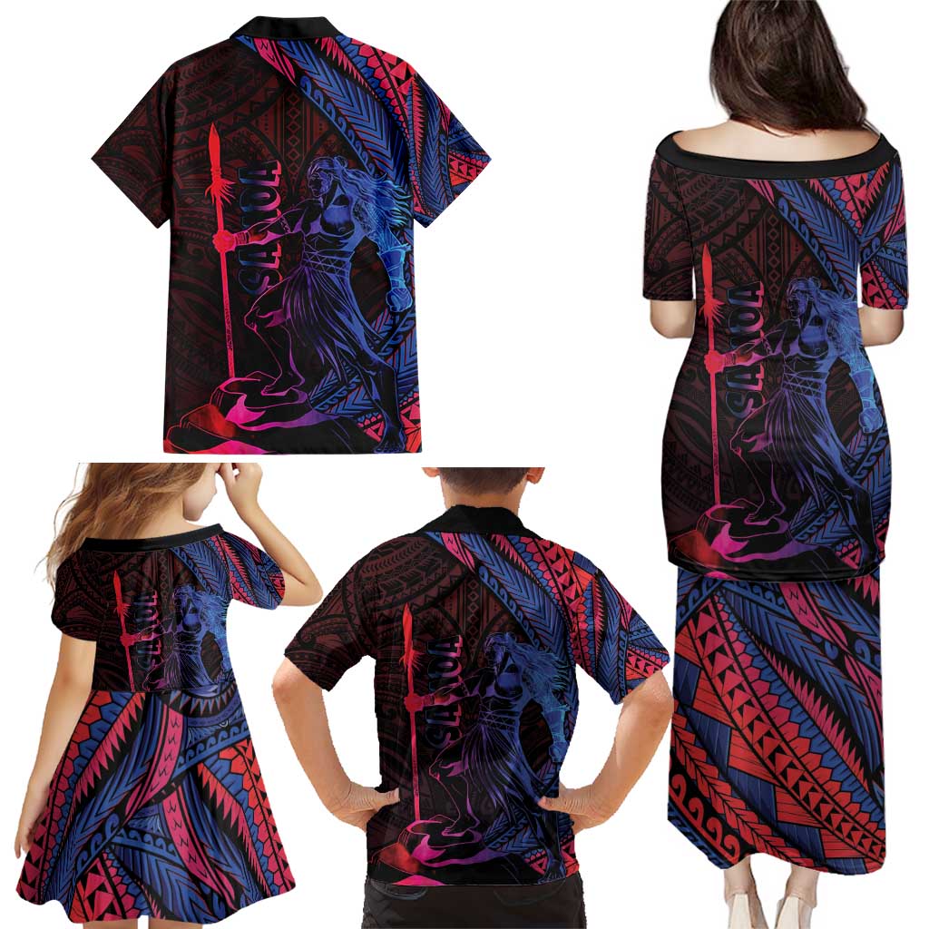 Samoan Pride Family Matching Puletasi and Hawaiian Shirt The Tui Manua - Polynesian Pride