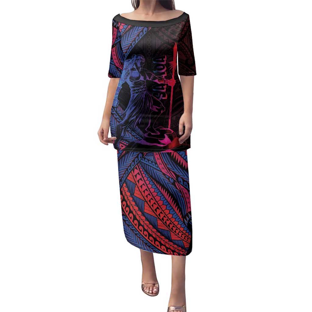 Samoan Pride Family Matching Puletasi and Hawaiian Shirt The Tui Manua - Polynesian Pride