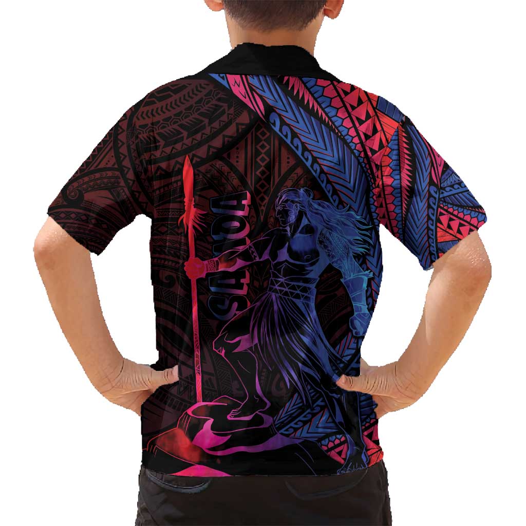 Samoan Pride Family Matching Tank Maxi Dress and Hawaiian Shirt The Tui Manua - Polynesian Pride