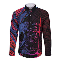 Samoan Pride Long Sleeve Button Shirt The Tui Manua - Polynesian Pride