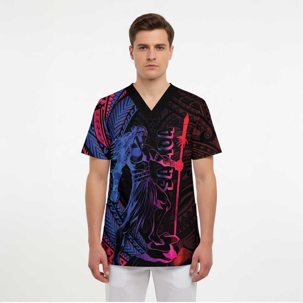 Samoan Pride Scrub Top The Tui Manua LT05 - Polynesian Pride