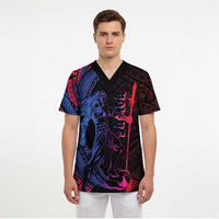 Samoan Pride Scrub Top The Tui Manua LT05 - Polynesian Pride