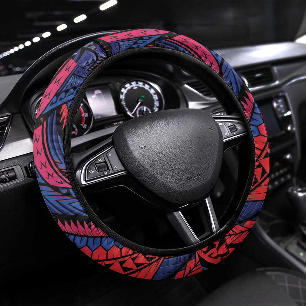 Samoan Pride Steering Wheel Cover The Tui Manua - Polynesian Pride