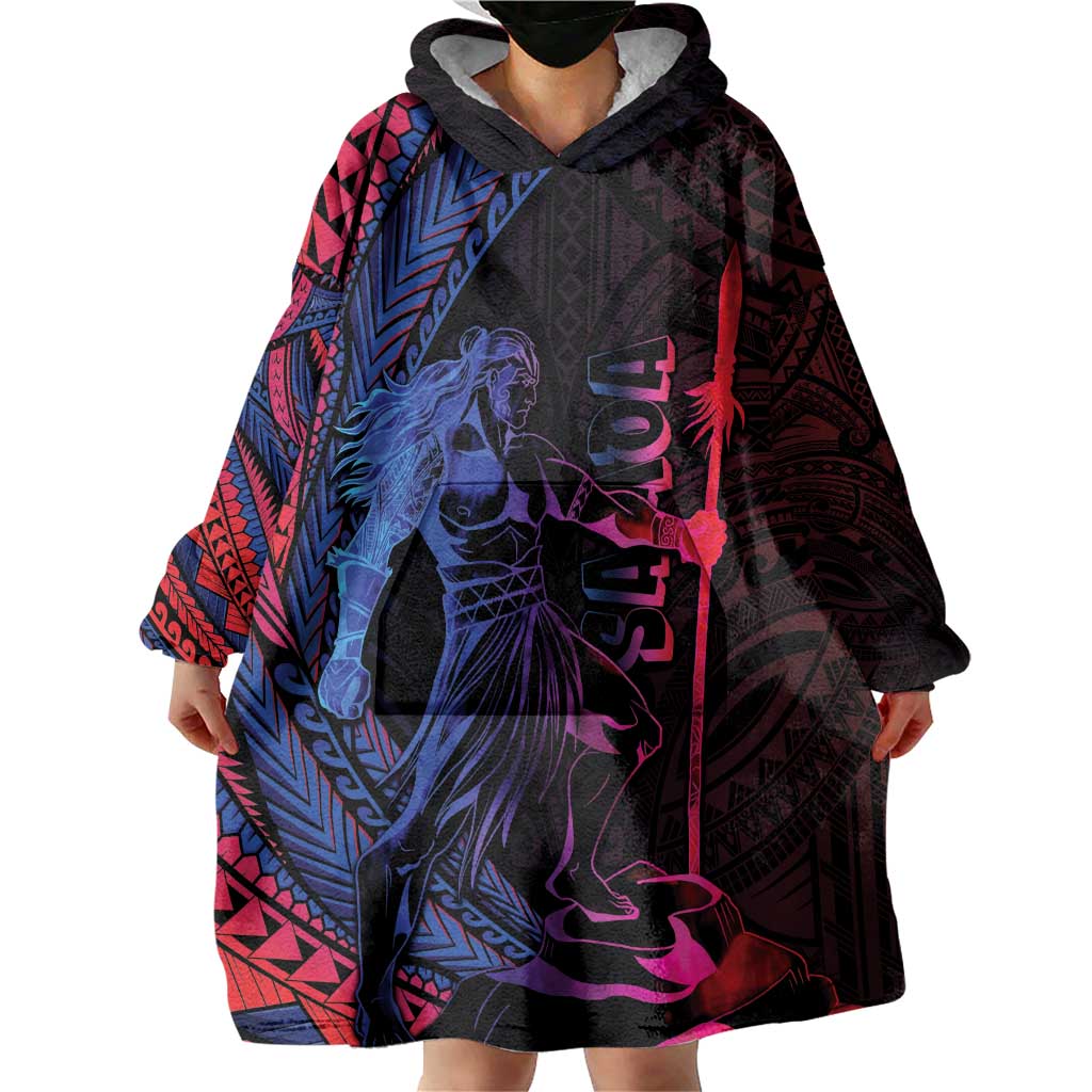Samoan Pride Wearable Blanket Hoodie The Tui Manua - Polynesian Pride