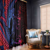 Samoan Pride Window Curtain The Tui Manua - Polynesian Pride