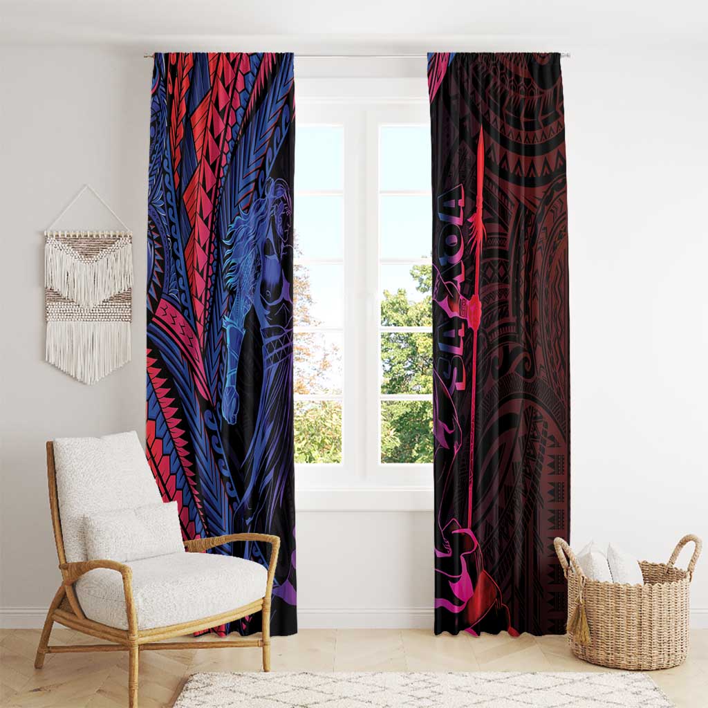 Samoan Pride Window Curtain The Tui Manua - Polynesian Pride