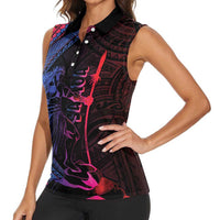 Samoan Pride Women Sleeveless Polo Shirt The Tui Manua - Polynesian Pride