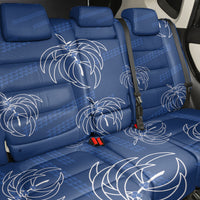 Aloha Hawaii Acacia Koa Leaves Back Car Seat Cover Navy Kakau Tribal Pattern LT05 - Polynesian Pride