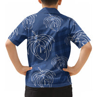 Aloha Hawaii Acacia Koa Leaves Hawaiian Shirt Navy Kakau Tribal Pattern LT05 - Polynesian Pride