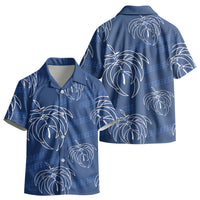 Aloha Hawaii Acacia Koa Leaves Kid Hawaiian Shirt Navy Kakau Tribal Pattern LT05 - Polynesian Pride