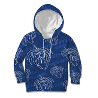 Aloha Hawaii Acacia Koa Leaves Kid Hoodie Navy Kakau Tribal Pattern LT05 Hoodie Navy - Polynesian Pride