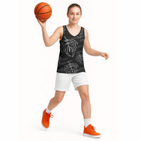 Aloha Hawaii Acacia Koa Leaves Basketball Jersey Black Kakau Tribal Pattern LT05 - Polynesian Pride