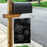 Aloha Hawaii Acacia Koa Leaves Garden Flag Black Kakau Tribal Pattern LT05 - Polynesian Pride
