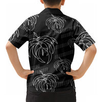 Aloha Hawaii Acacia Koa Leaves Hawaiian Shirt Black Kakau Tribal Pattern LT05 - Polynesian Pride