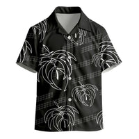 Aloha Hawaii Acacia Koa Leaves Kid Hawaiian Shirt Black Kakau Tribal Pattern LT05 - Polynesian Pride