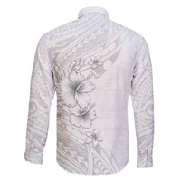 Lotu Tamaiti Samoa Family Matching Puletasi and Hawaiian Shirt White Sunday Polynesian Tribal Pattern Elegant Style