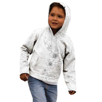 Lotu Tamaiti Samoa Kid Hoodie White Sunday Polynesian Tribal Pattern Elegant Style LT05 - Polynesian Pride