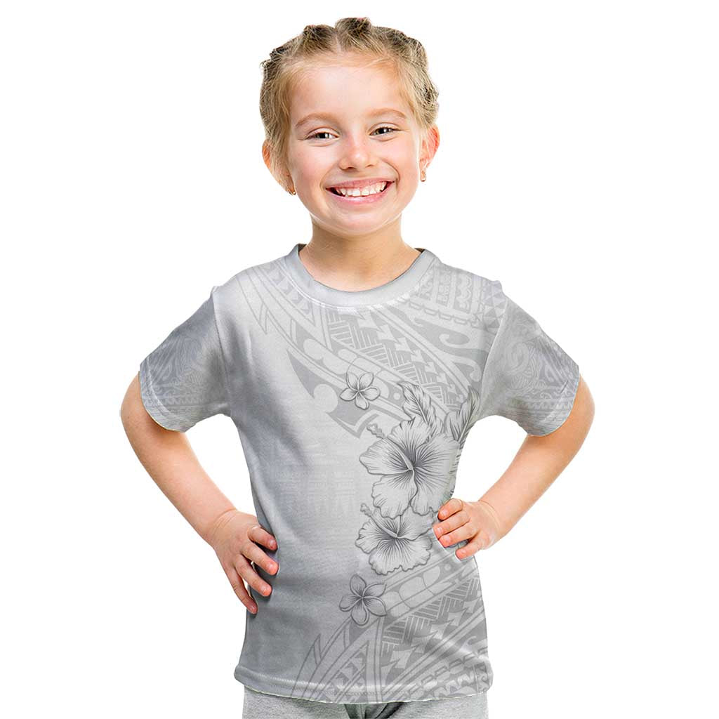 Lotu Tamaiti Samoa Kid T Shirt White Sunday Polynesian Tribal Pattern Elegant Style LT05 White - Polynesian Pride