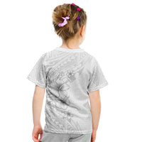 Lotu Tamaiti Samoa Kid T Shirt White Sunday Polynesian Tribal Pattern Elegant Style LT05 - Polynesian Pride