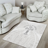 Samoa Christian Area Rug Rooted In Christ Polynesian Cross LT05 - Polynesian Pride
