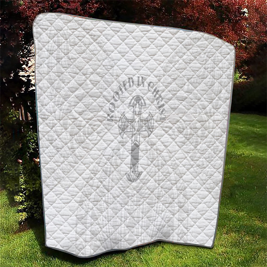 Samoa Christian Quilt Rooted In Christ Polynesian Cross LT05 - Polynesian Pride