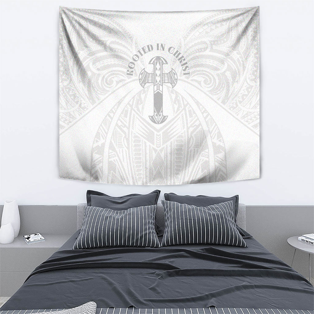 Samoa Christian Tapestry Rooted In Christ Polynesian Cross LT05 - Polynesian Pride