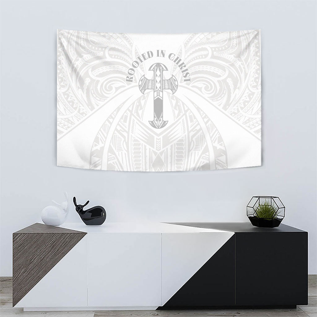 Samoa Christian Tapestry Rooted In Christ Polynesian Cross LT05 - Polynesian Pride