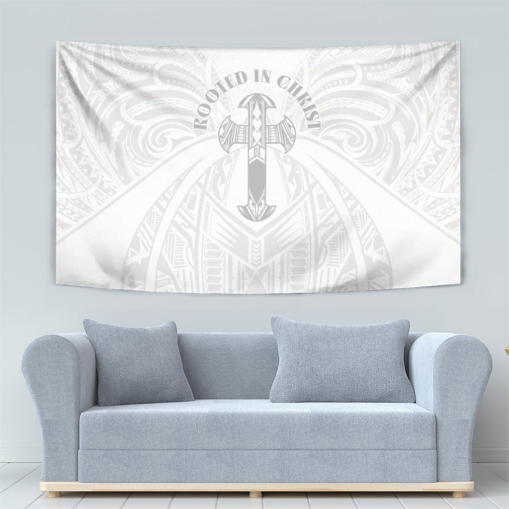 Samoa Christian Tapestry Rooted In Christ Polynesian Cross LT05 - Polynesian Pride
