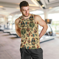 Hawaii Halloween Men Tank Top Spooky Tropical Hula Zombie LT05 Beige - Polynesian Pride
