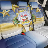 Niue Christmas Back Car Seat Cover Seashell Santa Beach Vibes - Polynesian Pride