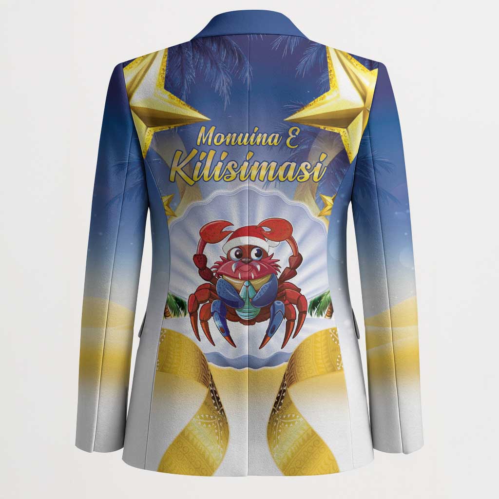 Niue Christmas Blazer Seashell Santa Beach Vibes - Polynesian Pride