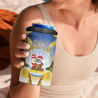 Niue Christmas 4 in 1 Can Cooler Tumbler Seashell Santa Beach Vibes - Polynesian Pride