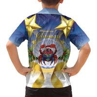 Niue Christmas Family Matching Tank Maxi Dress and Hawaiian Shirt Seashell Santa Beach Vibes - Polynesian Pride