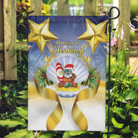 Niue Christmas Garden Flag Seashell Santa Beach Vibes - Polynesian Pride