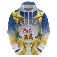 Niue Christmas Hoodie Seashell Santa Beach Vibes - Polynesian Pride