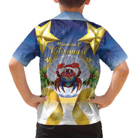 Niue Christmas Kid Hawaiian Shirt Seashell Santa Beach Vibes - Polynesian Pride