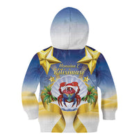 Niue Christmas Kid Hoodie Seashell Santa Beach Vibes - Polynesian Pride