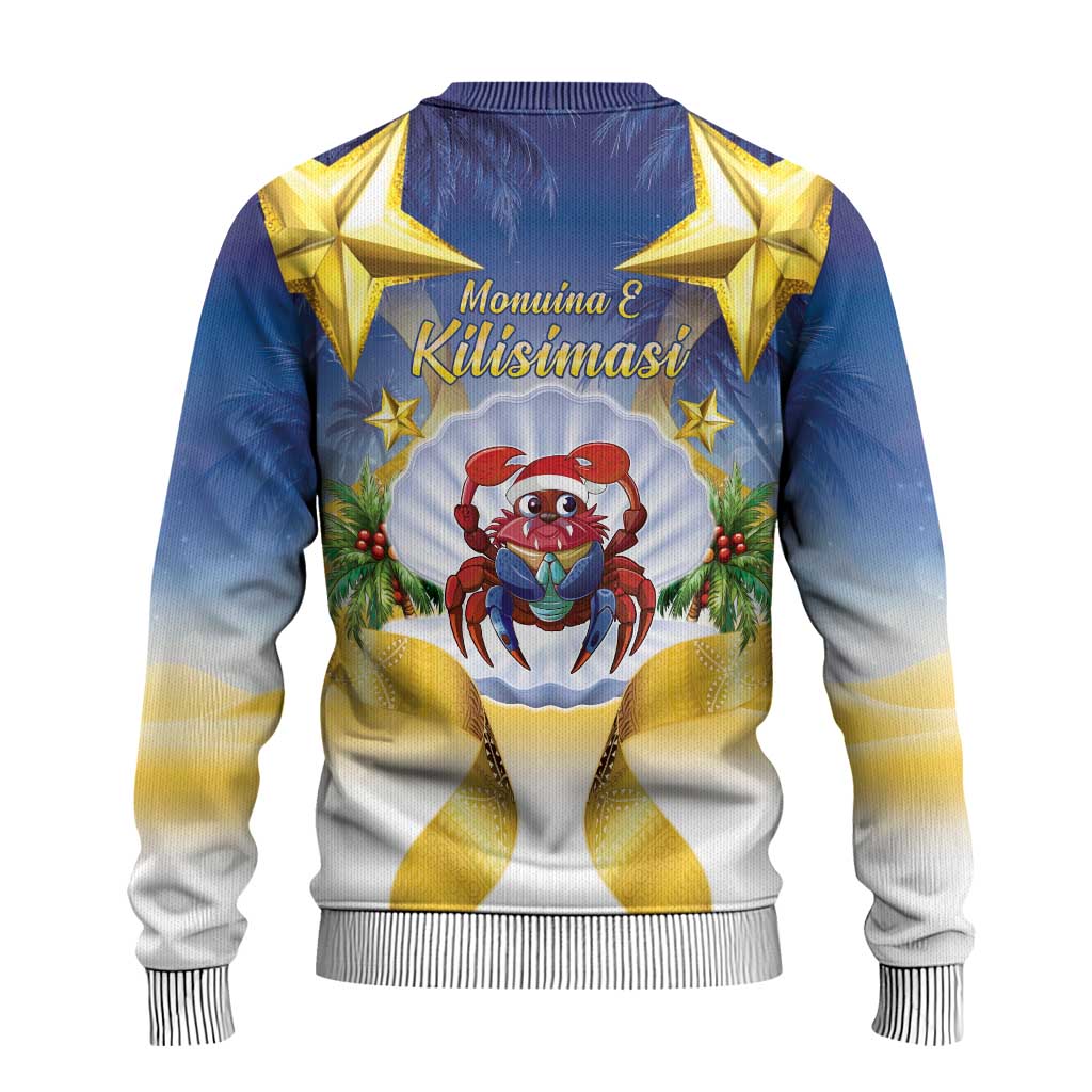 Niue Christmas Ugly Christmas Sweater Seashell Santa Beach Vibes - Polynesian Pride